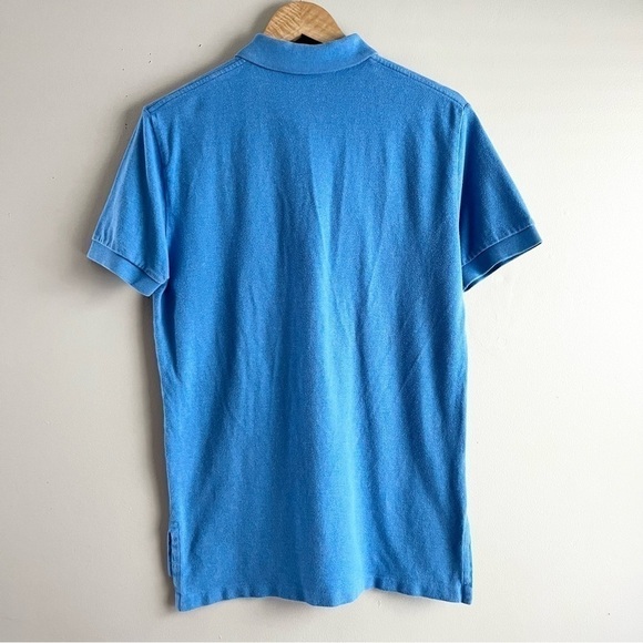 Polo Ralph Lauren Blue Polo Shirt with Orange Embroidered Pony Logo, Size Small - Picture 8 of 8